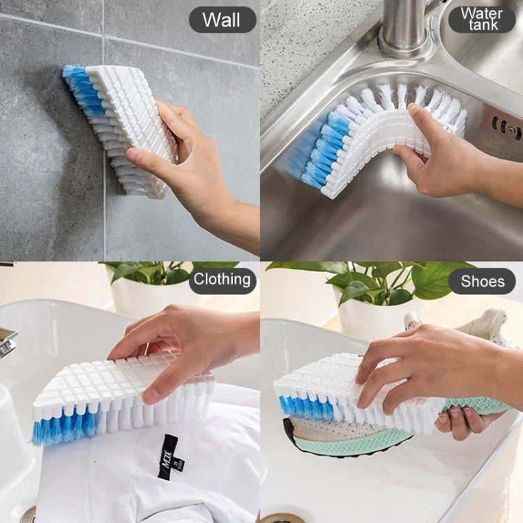 Bendable Bathroom Tile Crevice Brush Household Soft Bristles Faucet Curved Brush(White) - Sponges, Cloths & Brushes by buy2fix | Online Shopping UK | buy2fix