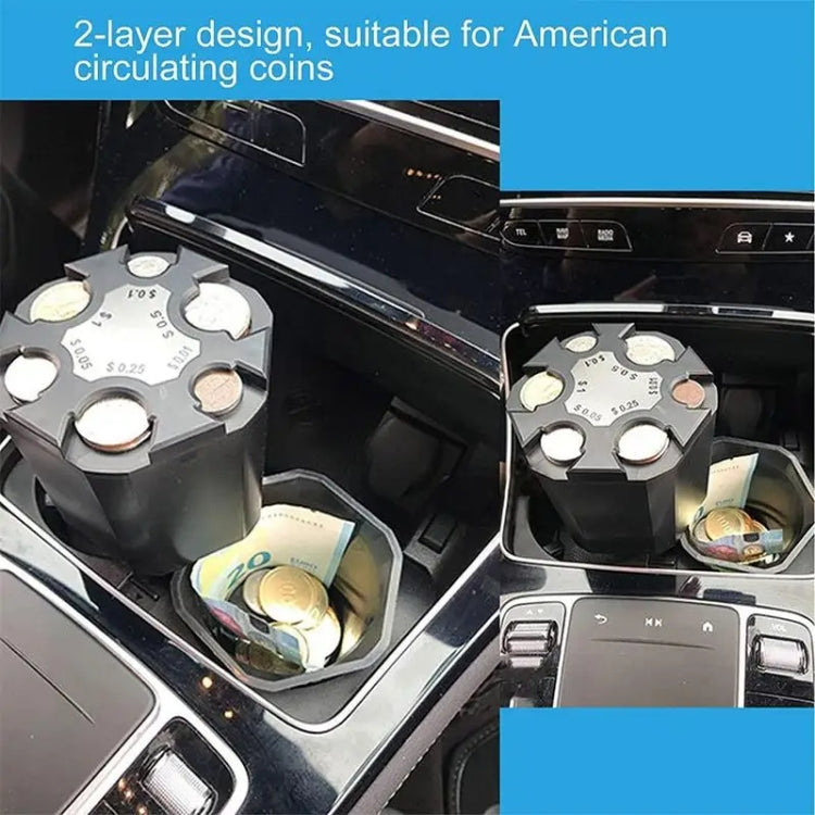 Car Piggy Bank Dollar Coins Desktop Storage Counting Box - Stowing Tidying by buy2fix | Online Shopping UK | buy2fix