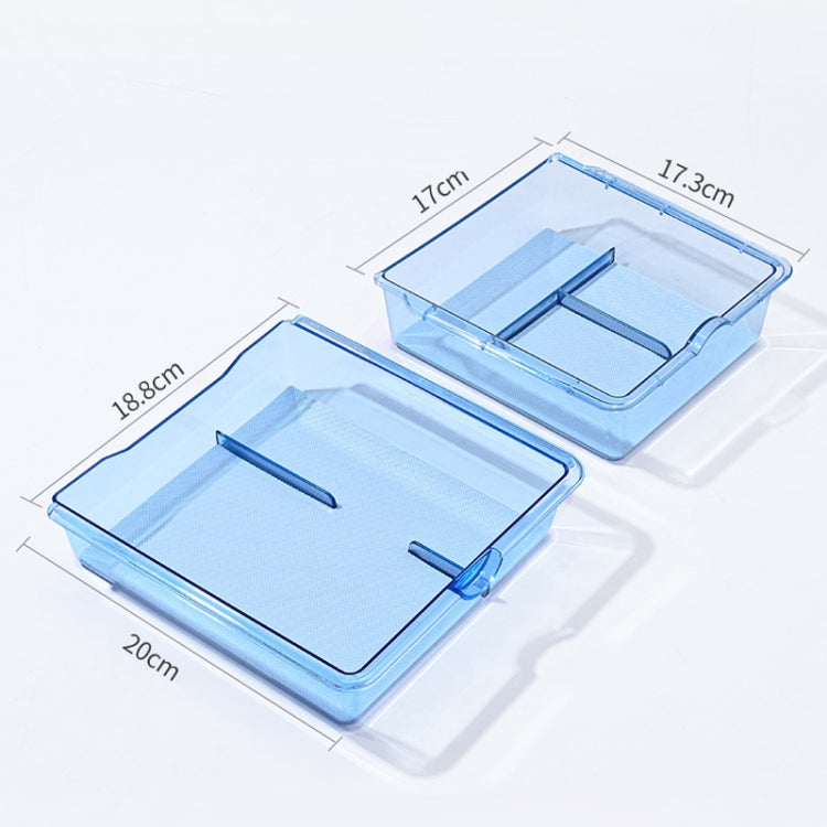 For 2023.9 Tesla Model3 Silicone Double-Layer Storage Box, Color: Blue Central Control - Stowing Tidying by buy2fix | Online Shopping UK | buy2fix