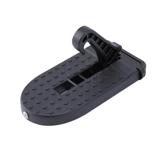 Car Hook Door Foldable Foot Pedal with Safety Hammer(Black) - Foot Pedal by buy2fix | Online Shopping UK | buy2fix