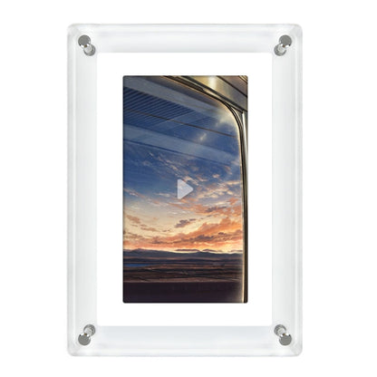 7 Inch Acrylic HD Digital Photo Frame Desktop Smart Motion Video Player Ornament(UK Plug) - 1.5-7.0 inch by buy2fix | Online Shopping UK | buy2fix