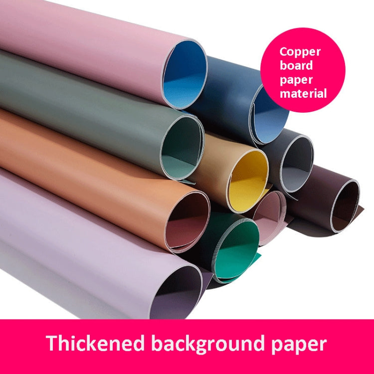 2pcs 60cm Double-Sided Background Board + 7pcs Backdrop Paper Photography Props Set, Spec: Set 6 - Solid Color by buy2fix | Online Shopping UK | buy2fix