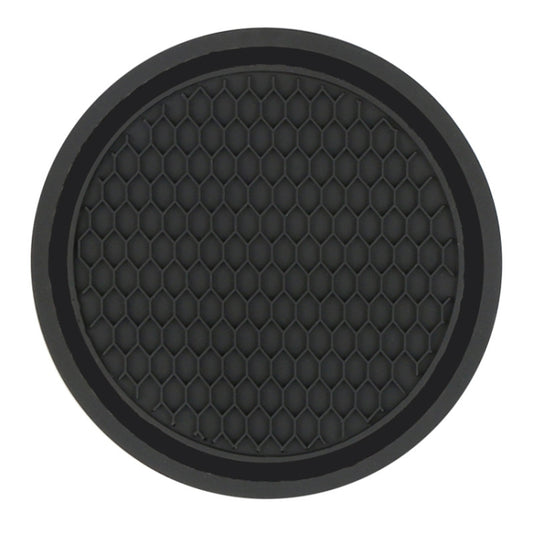 3pcs 7cm Car Diamond-free Water Coaster Interior Anti-slip Mat(Black) - Car Drink Holders by buy2fix | Online Shopping UK | buy2fix