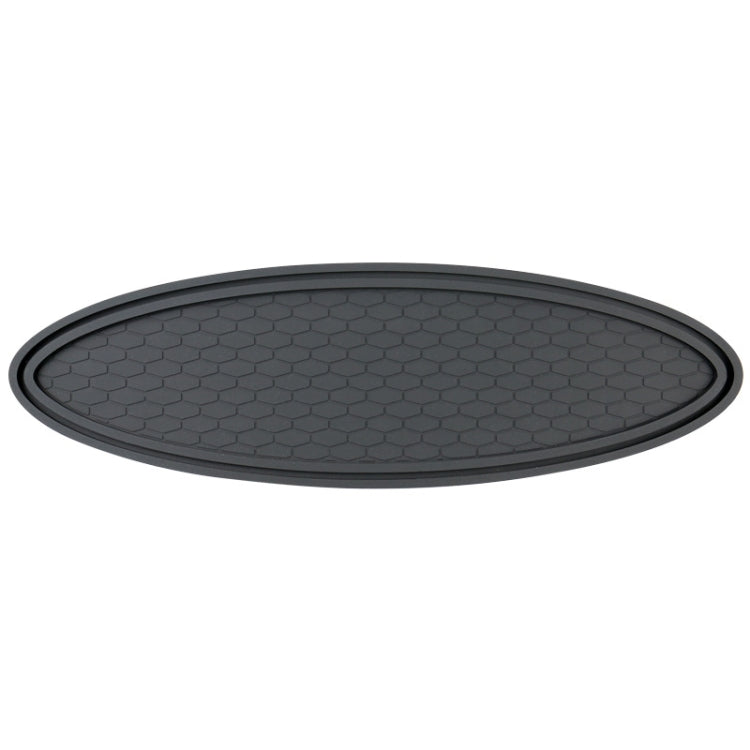 Car Center Console Ornaments Oval Anti-slip Mat, Style: Without Diamond - Car Anti-Slip Mats by buy2fix | Online Shopping UK | buy2fix