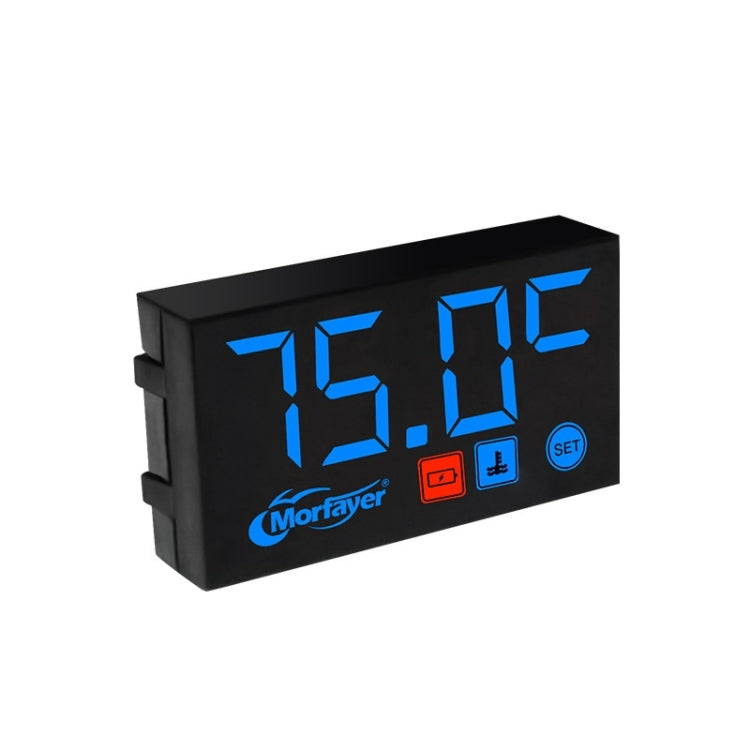 Compact LED Digital Display Time Voltmeter, Specification: 2 in 1 Water Temperature Blue - Electrical Instruments by buy2fix | Online Shopping UK | buy2fix