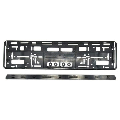 European Standard Single-strip Plastic License Plate Frame, Specification: Carbon Pattern - License Plate Covers & Frames by buy2fix | Online Shopping UK | buy2fix