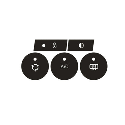 For Citroen C4L 2014-2018 Air Conditioning Door Lock Button Repair Sticker(Manual AC) - Decorative Sticker by buy2fix | Online Shopping UK | buy2fix