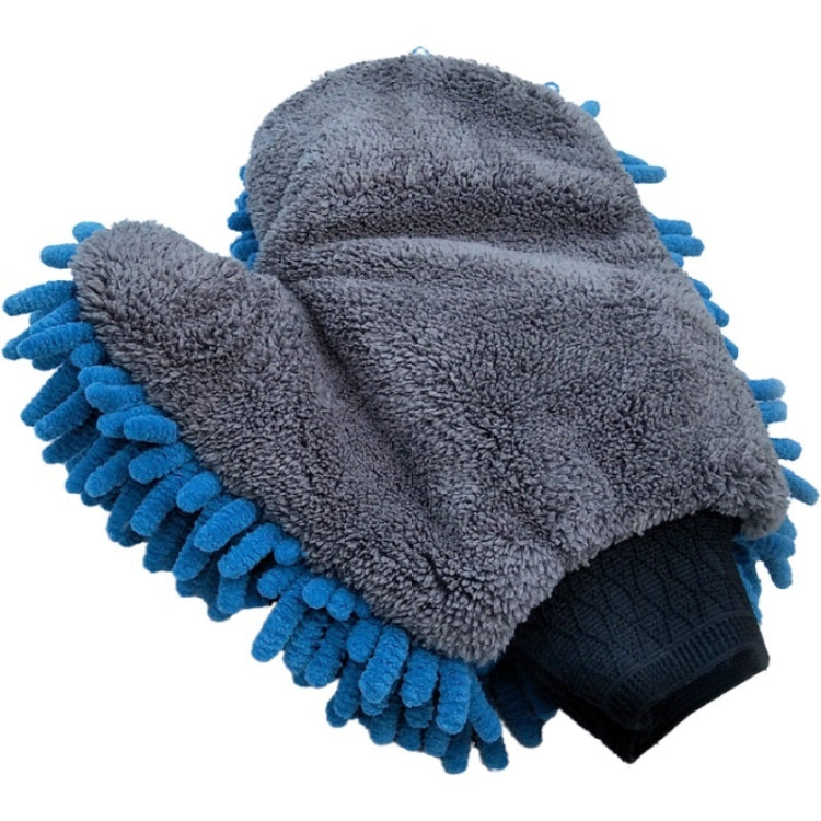 Chenille Double-Sided Microfiber Car Cleaning Thumb Gloves(27x21cm) - Car washing supplies by buy2fix | Online Shopping UK | buy2fix