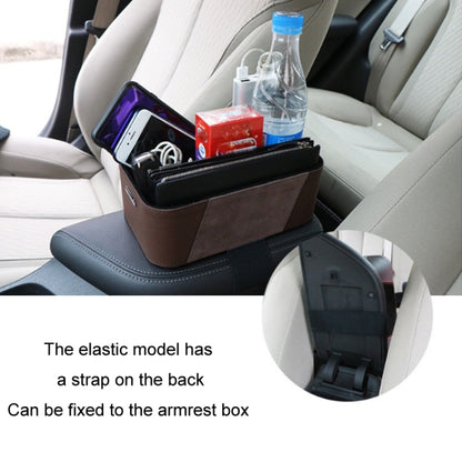 Car Multifunctional Dashboard Armrest Box Water Cup Storage Box, Color: Large Brown - Stowing Tidying by buy2fix | Online Shopping UK | buy2fix