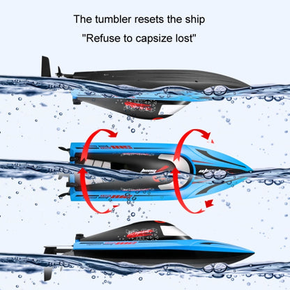 812 High-Speed RC Boat Large Horsepower Speedboat Long Endurance Waterproof Boys Water Toy Single Battery(Blue) - RC Boats by buy2fix | Online Shopping UK | buy2fix