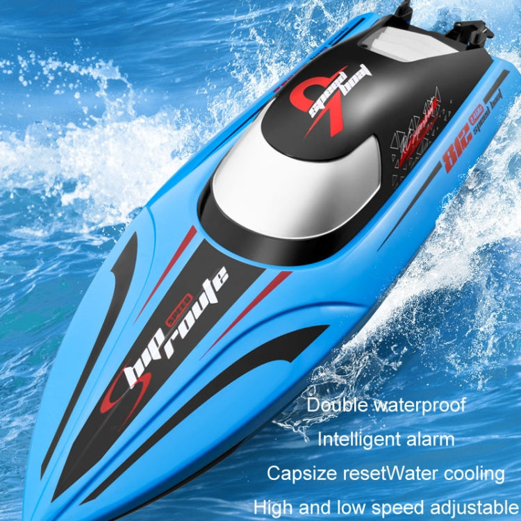 812 High-Speed RC Boat Large Horsepower Speedboat Long Endurance Waterproof Boys Water Toy Single Battery(Blue) - RC Boats by buy2fix | Online Shopping UK | buy2fix