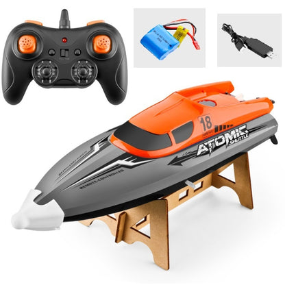 EB02 2.4G Wireless RC Boat Circulating Water-Cooled High-Speed Speedboat Racing Boat Model Toy(Orange) - RC Boats by buy2fix | Online Shopping UK | buy2fix