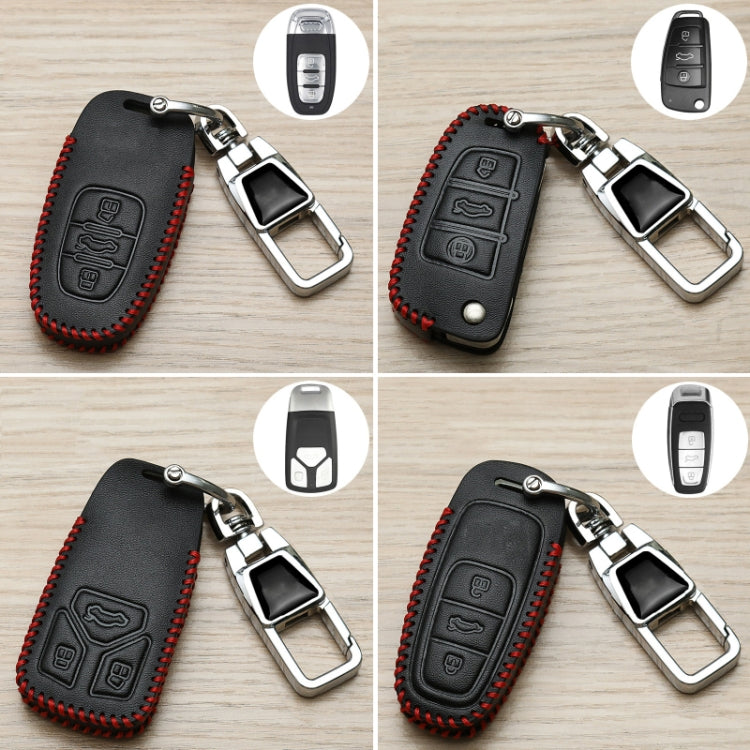 For Audi C Car Folding Key Cover Multifunctional Keychain Anti-lost Number Plate - Car Key Cases by buy2fix | Online Shopping UK | buy2fix