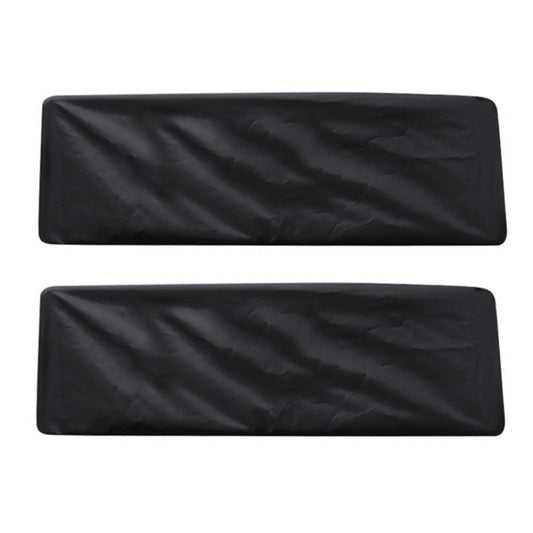 1pair Dustproof Waterproof Thickened Oxford Cloth License Plate Cover(Black) - License Plate Covers & Frames by buy2fix | Online Shopping UK | buy2fix