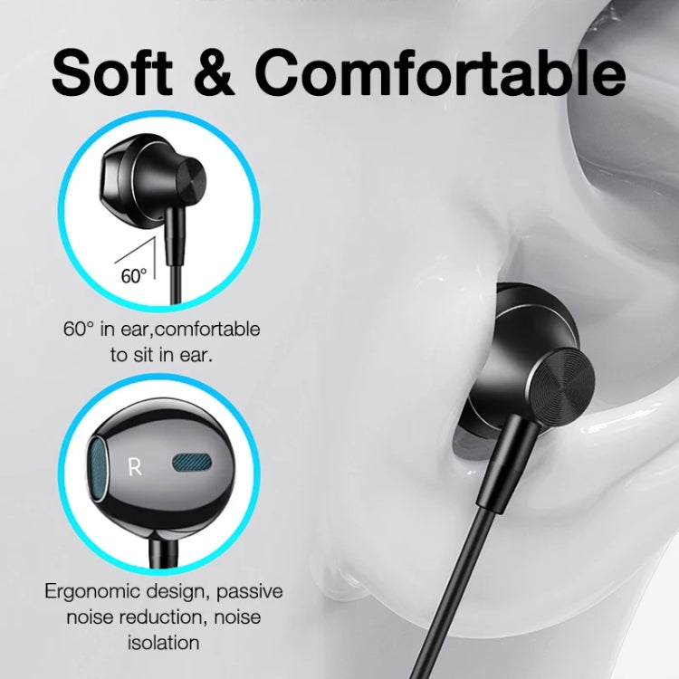 In-ear Wired Earphone Computer Subwoofer Singing Game Monitor Earphone, Interface: 3.5mm Black - In Ear Wired Earphone by buy2fix | Online Shopping UK | buy2fix