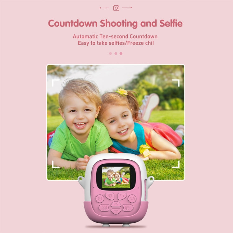 A19B 2.0-Inch 720P HD Reversible Camera Cartoon Children Mini Digital Printing Camera(Pink) - Children Cameras by buy2fix | Online Shopping UK | buy2fix