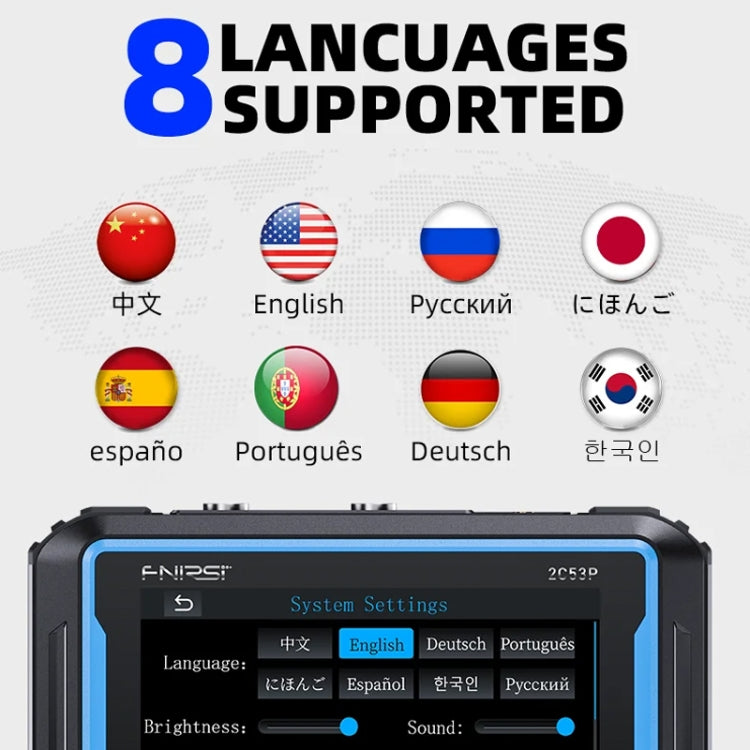 FNIRSI 2C53P Dual Channel Flat Panel Digital Oscilloscope Multimeter Signal Generator 3 In 1(Black) - Digital Multimeter by FNIRSI | Online Shopping UK | buy2fix