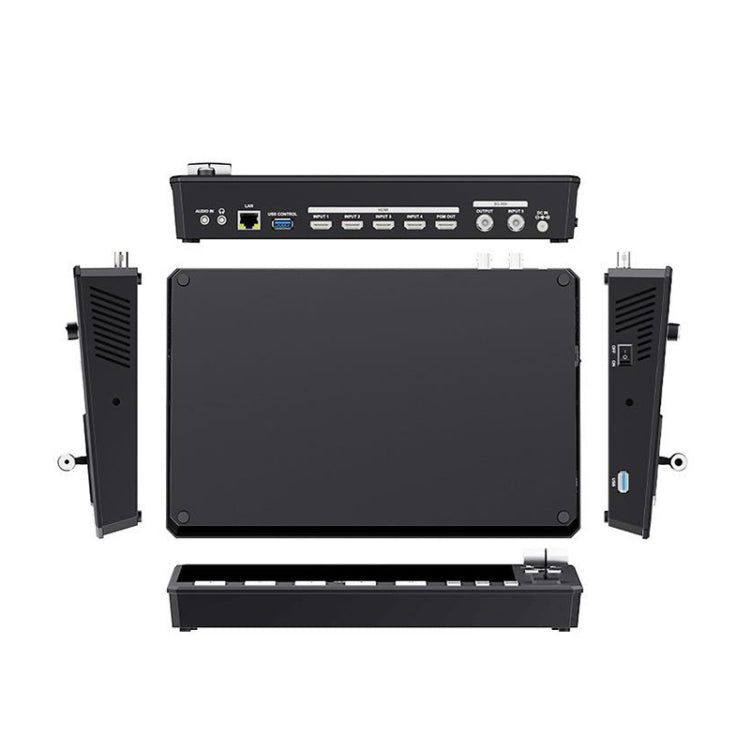 FEELWORLD L4 Multi-Camera Video Mixer Switcher 10.1" Touch Screen USB 3.0 Fast Streaming(AU Plug) - On-camera Monitors by FEELWORLD | Online Shopping UK | buy2fix