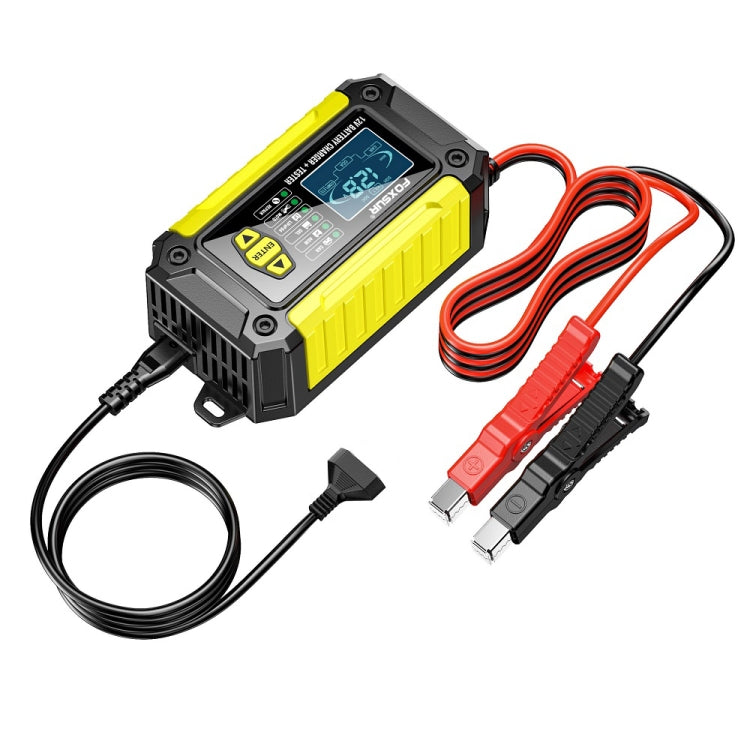 FOXSUR Cars Motorcycles 12V Lithium Cattery Charger With Battery Detection(EU Plug) - Battery Charger by FOXSUR | Online Shopping UK | buy2fix