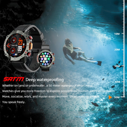 LOKMAT ZEUS3 Pro 1.39-Inch 5ATM Waterproof Outdoor Sports Bluetooth Call Smart Watch(Blue) - Smart Watches by LOKMAT | Online Shopping UK | buy2fix