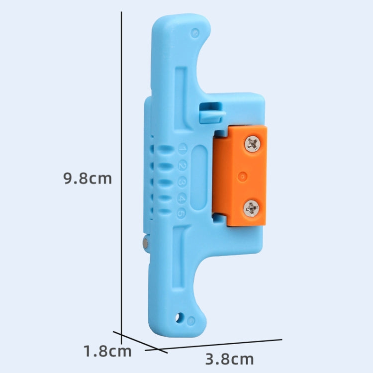 1.9-3.0mm Fiber Optic Tube Unbundle Skylight Longitudinal Cable Unbundling Knife(Blue) - Lan Cable and Tools by buy2fix | Online Shopping UK | buy2fix