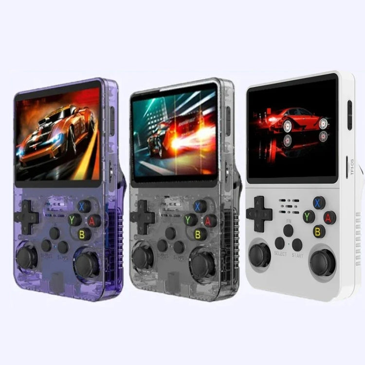 R36S Retro Handheld Game Console Linux System 3.5-Inch IPS Screen Portable Video Player 64G White - Pocket Console by buy2fix | Online Shopping UK | buy2fix