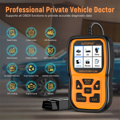 AUTOPHIX OM126P OBD2 Automotive Scanner Car Engine Diagnosis Tool - Code Readers & Scan Tools by AUTOPHIX | Online Shopping UK | buy2fix