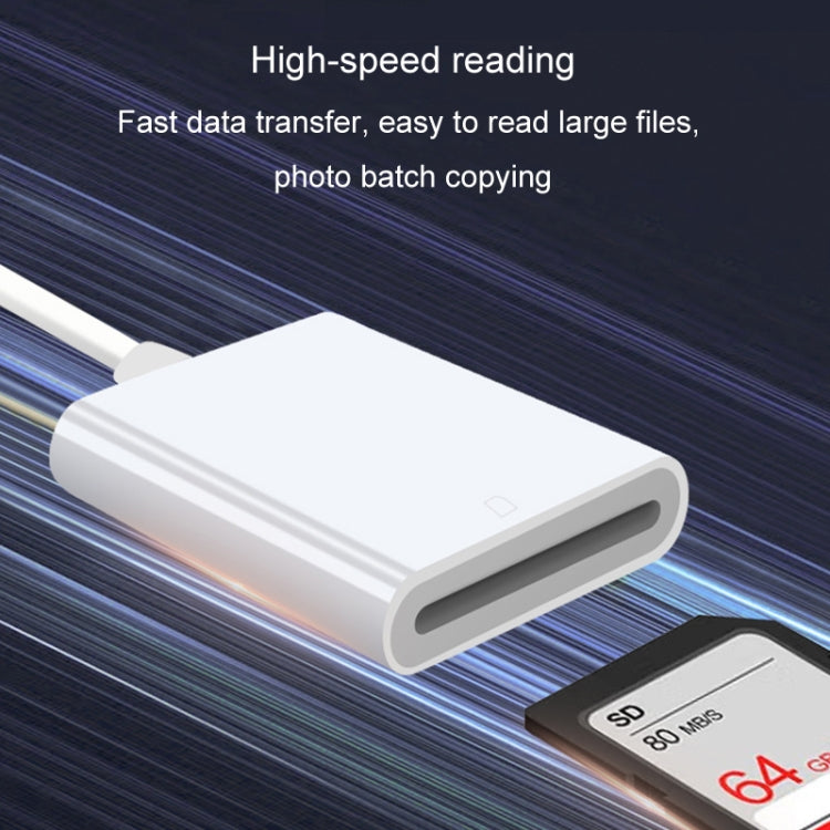 JINGHUA Mobile Phone Card Reader Converter Memory Card Reader, Model: Lighning With Cable SD -  by JINGHUA | Online Shopping UK | buy2fix