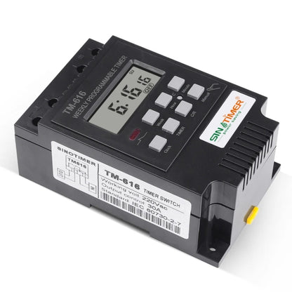 SINOTIMER TM616B-2 220V 30A Weekly Programmable Digital Timer Switch Relay Control - Switch by SINOTIMER | Online Shopping UK | buy2fix