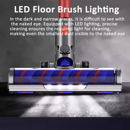 For Dyson V10 Slim V12 Slim  Vacuum Cleaner Soft Velvet Floor Brush Head with LED Lighting Independent Motor - For Dyson Accessories by buy2fix | Online Shopping UK | buy2fix