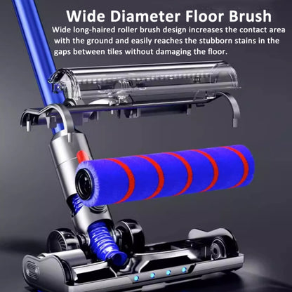 For Dyson V10 Slim V12 Slim  Vacuum Cleaner Soft Velvet Floor Brush Head with LED Lighting Independent Motor - For Dyson Accessories by buy2fix | Online Shopping UK | buy2fix