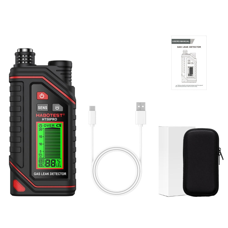 HABOTEST Portable Rechargeable Gas Detector - Gas Monitor by HABOTEST | Online Shopping UK | buy2fix