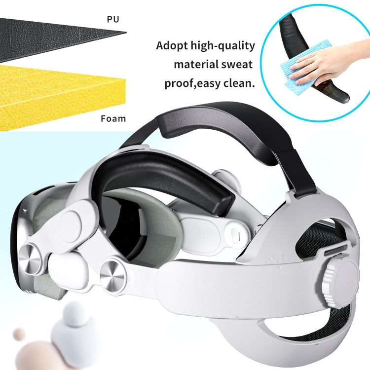 For Apple Vision Pro VR Headset Replaceable Elite Strap Comfort Adjustable Headband - VR Accessories by buy2fix | Online Shopping UK | buy2fix