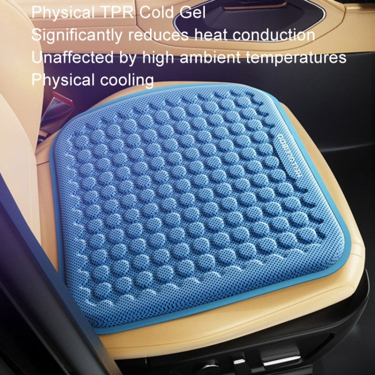 HELLOLEIBOO Car Gel Ice Cushion Four Seasons Universal Breathable Seat Cushion, Color: Black - Seat Accessories by HELLOLEIBOO | Online Shopping UK | buy2fix