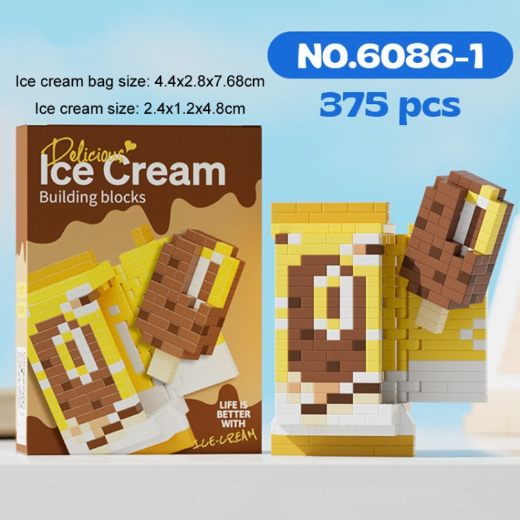 6086-1 Lez Childhood Memory Ice-Cream Series Micro-Particle Building Block Toys Birthday Gift - Building Blocks by buy2fix | Online Shopping UK | buy2fix