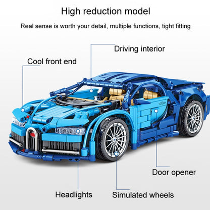 SEMBO 701949 1:14 Sports Racing Car Model Building Blocks Puzzle Assembly Children Toy - Building Blocks by SEMBO | Online Shopping UK | buy2fix