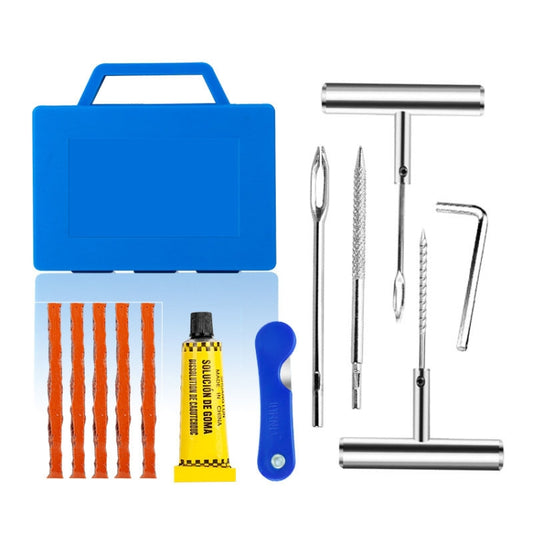 8 In 1 Car Tire Repair Tool Set Motorcycle Vacuum Tire Emergency Fast Repair Toolkit - Tire Repair & Installation Tools by buy2fix | Online Shopping UK | buy2fix