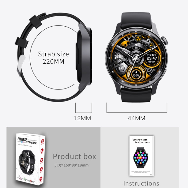 F207 Smart Watch 1.35-Inch Narrow Edge Screen Supports Bluetooth Calls / 24H Health Monitoring / 150+ Sports Modes, Color: Black Milan - Smart Watches by buy2fix | Online Shopping UK | buy2fix