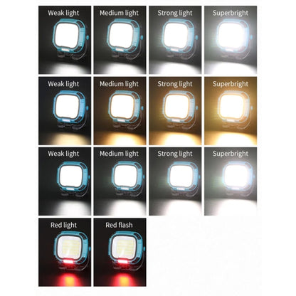 COB Work Lilight Type-C Charging Outdoor Lighting Floodlight(W892-1 Blue Without Battery) - Camping Lighting by buy2fix | Online Shopping UK | buy2fix