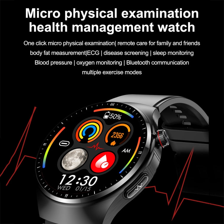 TK25 1.39英寸 IP67 Waterproof Sports Health Monitoring Smart Bluetooth Calling Watch(Black Silicone) - Smart Watches by buy2fix | Online Shopping UK | buy2fix