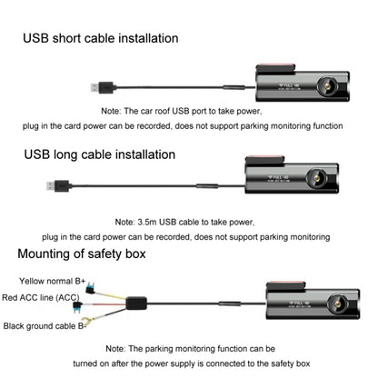 WIFI Mobile Phone 2K Ultra-Clear 360-Degree Rotating Driving Recorder, Version: Cigarette Lighter(No TF Card) - Car DVRs by buy2fix | Online Shopping UK | buy2fix