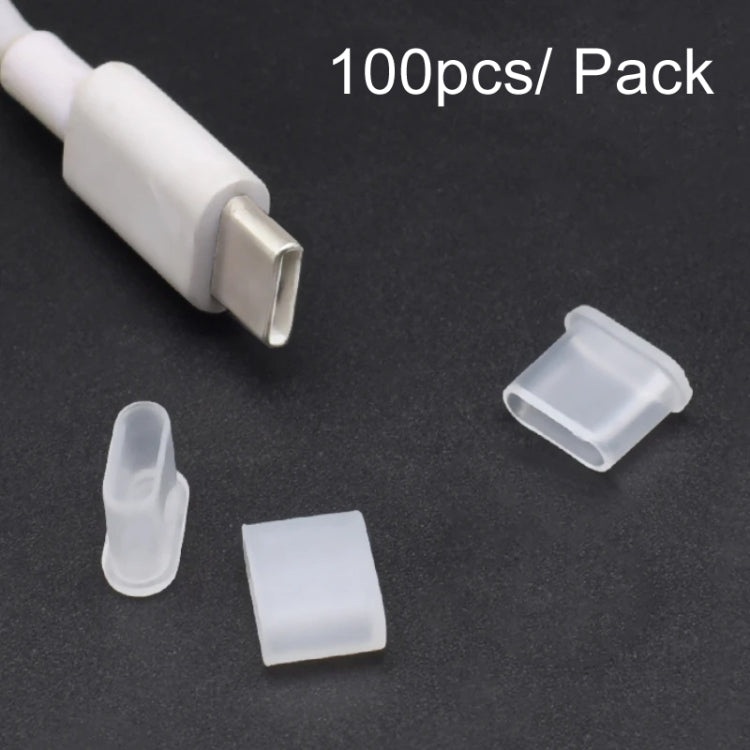 100pcs /Pack Type-C Plug Cover Dust Cap - Cable Organizer by buy2fix | Online Shopping UK | buy2fix