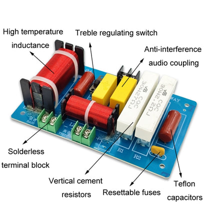 PA-2A High And Low 2-Way Audio Crossover Stage Speaker Conversion Divider - Audio Crossover by buy2fix | Online Shopping UK | buy2fix