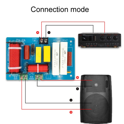 PA-2A High And Low 2-Way Audio Crossover Stage Speaker Conversion Divider - Audio Crossover by buy2fix | Online Shopping UK | buy2fix