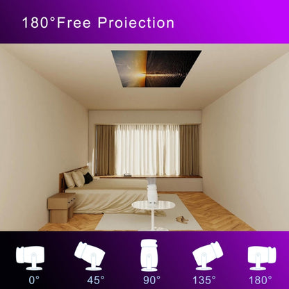 HY400 Android 12.0 System Intelligent Projector Portable Family Projector EU Plug - Mini Projector by buy2fix | Online Shopping UK | buy2fix