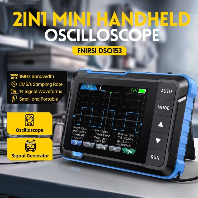 FNIRSI 2 In 1 Mini Portable Digital Oscilloscope Signal Generator, Set: Upgrade - Digital Multimeter by FNIRSI | Online Shopping UK | buy2fix