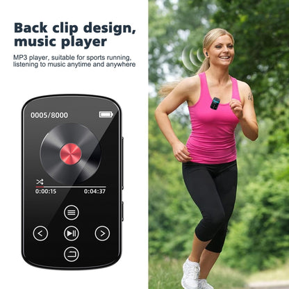 MP3 Bluetooth Music Player HIFI Sports Clip Touch Screen MP4, Memory: No TF Card(Black) - MP3 Player by buy2fix | Online Shopping UK | buy2fix