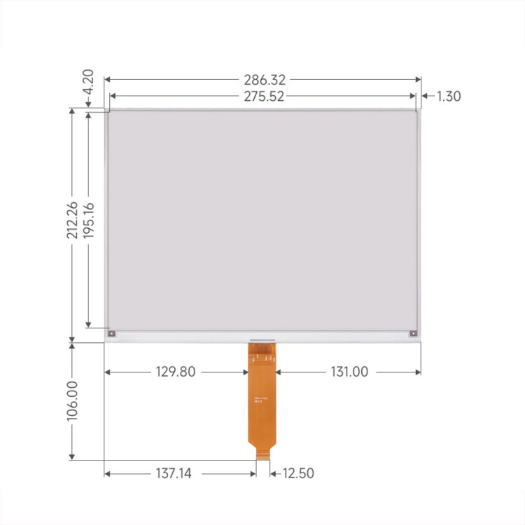 Waveshare 13.3inch 960×680 Pixels SPI Communication E-Ink Display, Spec: Module Version - LCD & LED Display Module by Waveshare | Online Shopping UK | buy2fix