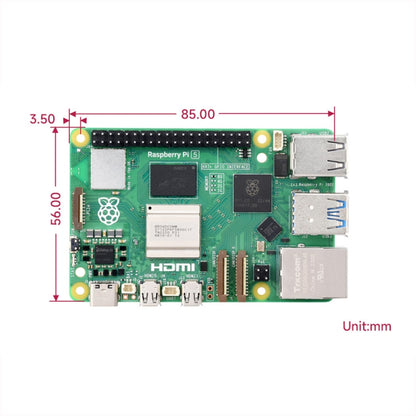 Waveshare For Raspberry Pi 5 2.4GHz Quad-Core BCM2712 Processor Development Board, Spec: 4GB - Raspberry Pi Accessories by Waveshare | Online Shopping UK | buy2fix