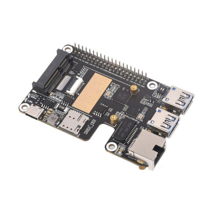 Waveshare For Raspberry Pi 5 PCIe to MiniPCIe / Gigabit Ethernet / USB 3.2 Gen1 HAT, Spec: EG25-G - Raspberry Pi Accessories by Waveshare | Online Shopping UK | buy2fix